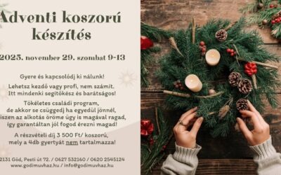 Adventi koszorú készítés